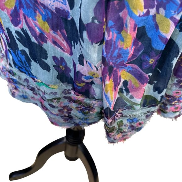 Willow & Clay Floral Size S Spaghetti Strap Dress Polyester & Rayon Blend - Picture 9 of 11